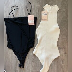 NWT bundle of bodysuits, size 4, Black and White